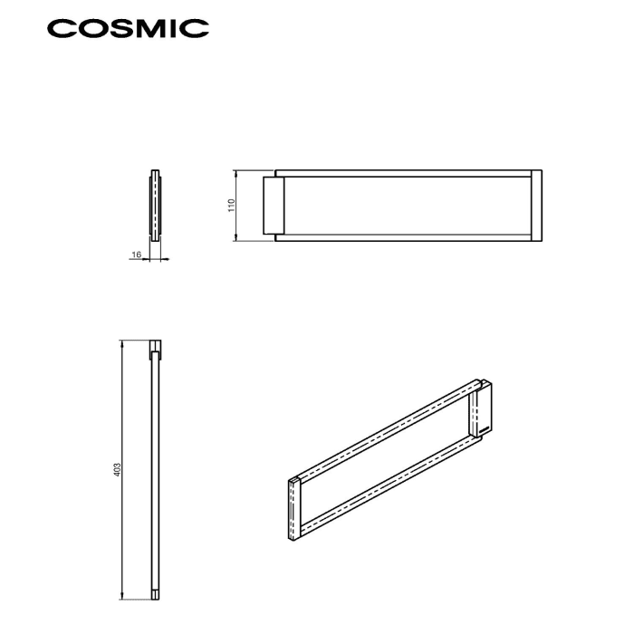 COSMIC The Grid Handtuchstange schwenkbar