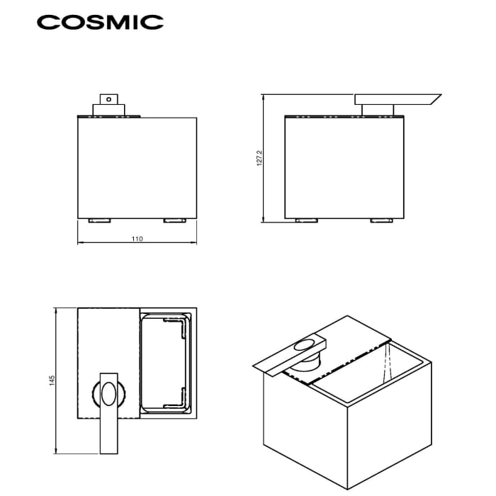 COSMIC The Grid Seifenspender und Zahnbürstenhalter