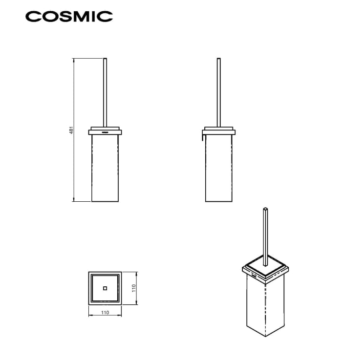 COSMIC The Grid Toilettenbürstenhalter