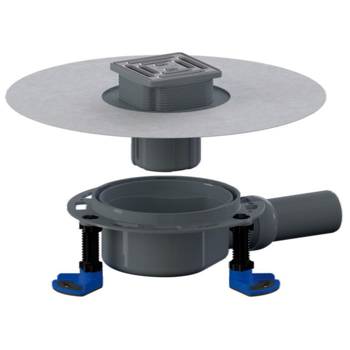 Dallmer Bodenablauf DallDrain Select, DN 50, 10 x 10 cm