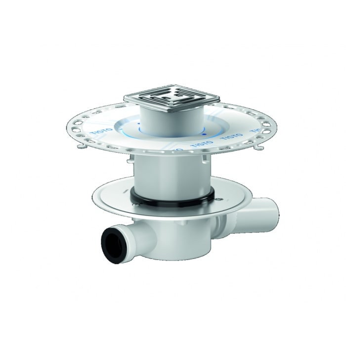 Dallmer Dünnbett-Bodenablauf 42 VC, DN 50, 10 x 10 cm