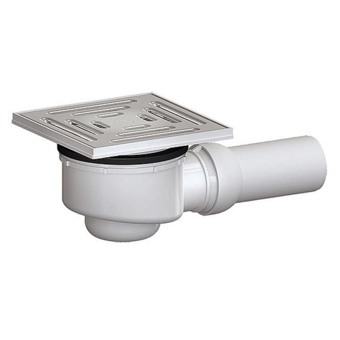 Dallmer Duschablauf 48 KE, DN 50, 10 x 10 cm