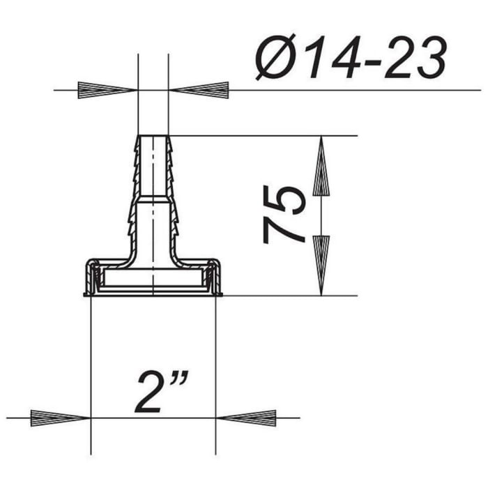 Dallmer Schlauchtülle 111, 1 1/2