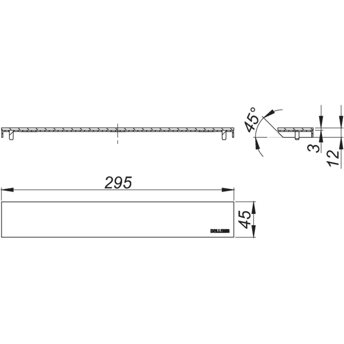 Dallmer CeraWall Individual Design Abdeckung
