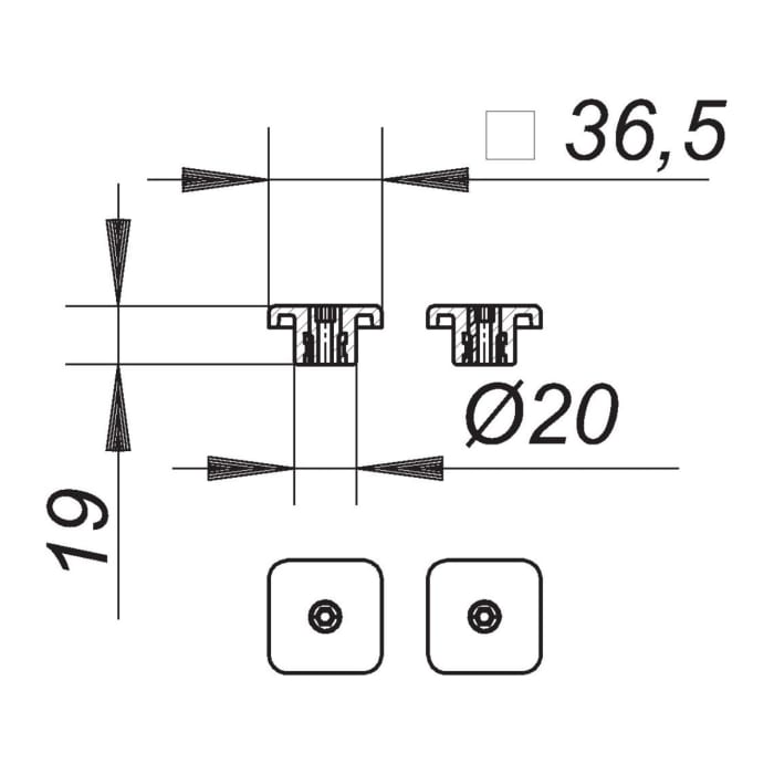 Dallmer Stellschrauben-Set CeraLine