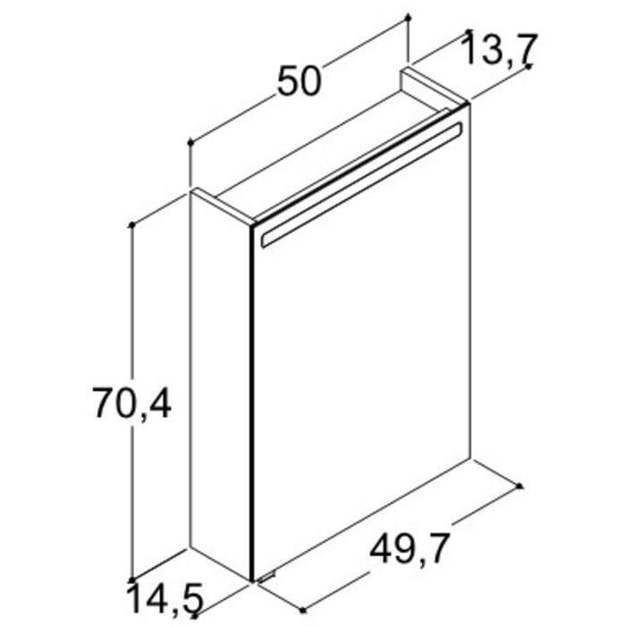 Dansani Mido Top Spiegelschrank 