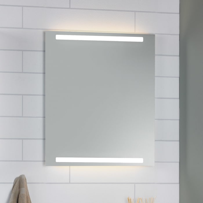 Dansani Mido Repeat Badspiegel 60 cm mit integrierter Beleuchtung und Sensorschalter