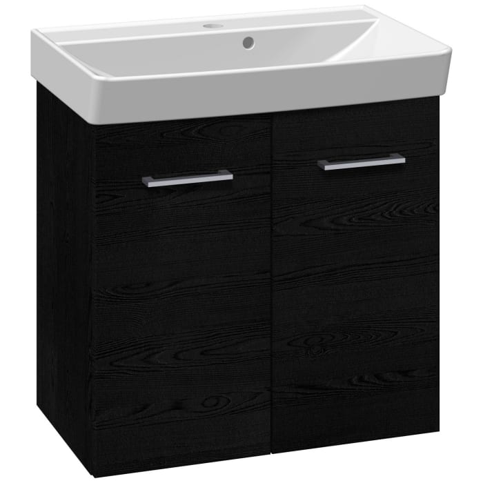 Dansani Mido Möbelset mit Waschtisch und Türen-Unterschrank, 62 cm