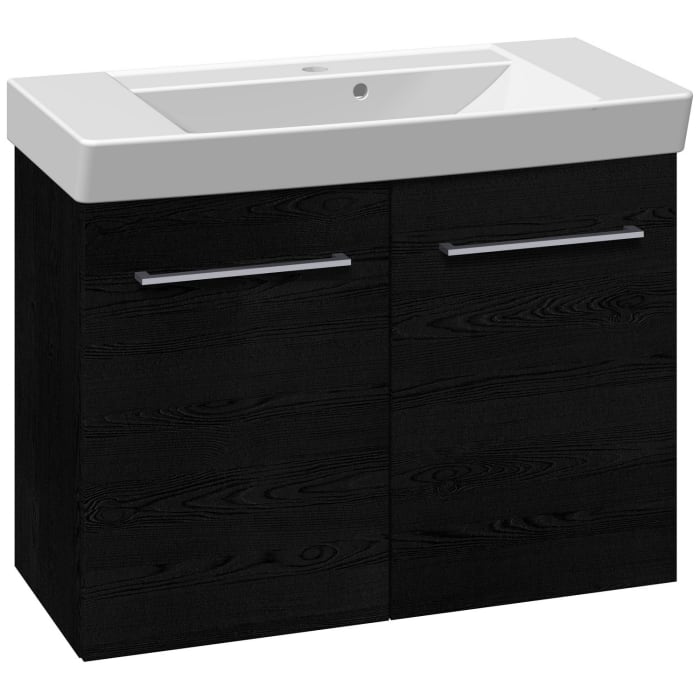 Dansani Mido Möbelset mit Waschtisch und Türen-Unterschrank, 82 cm