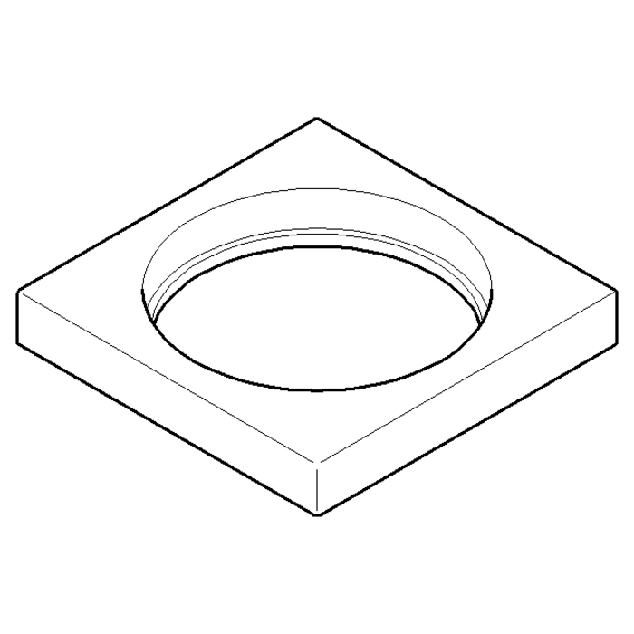 Dornbracht MEM und Lot Ersatz-Rosette für Einhebelmischer