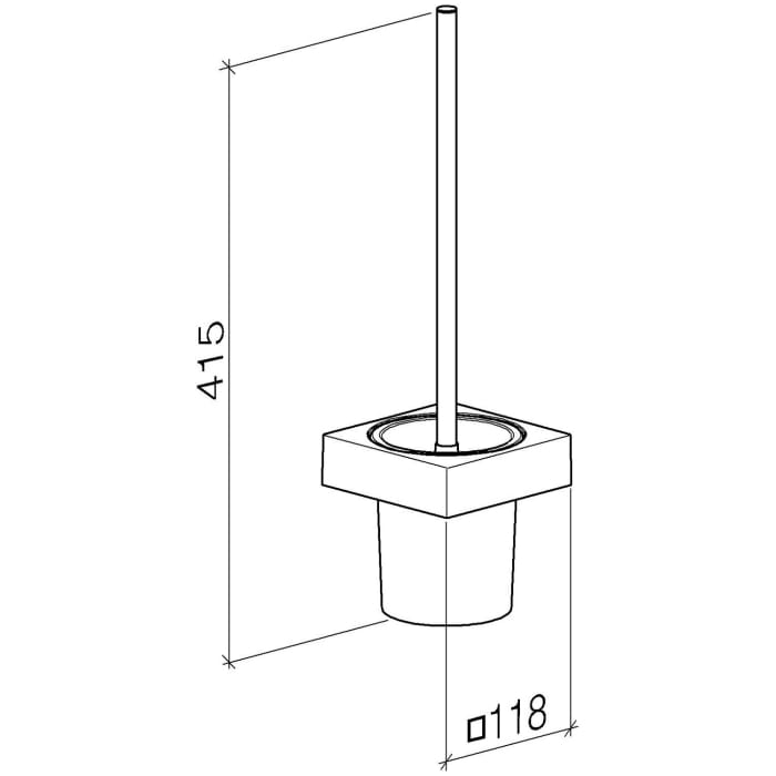 Dornbracht MEM Toiletten-Bürstengarnitur Wandmodell komplett