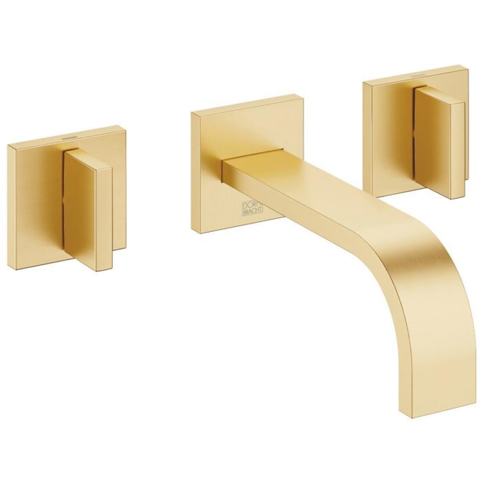 Dornbracht MEM Waschtisch-Wandbatterie mit Einzelrosetten Ausladung 17 cm