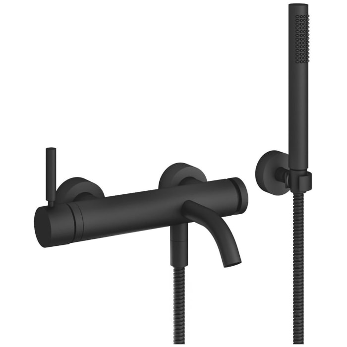 Dornbracht Meta Wannen-Einhandbatterie für Wandmontage mit Schlauchbrausegarnitur