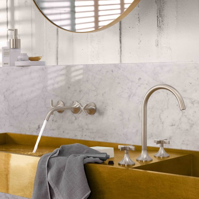 Dornbracht VAIA Waschtisch-Dreilochbatterie mit Ablaufgarnitur