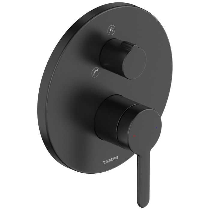 Duravit C.1 Einhebel-Wannenmischer Unterputz mit runder Rosette für 2 Verbraucher