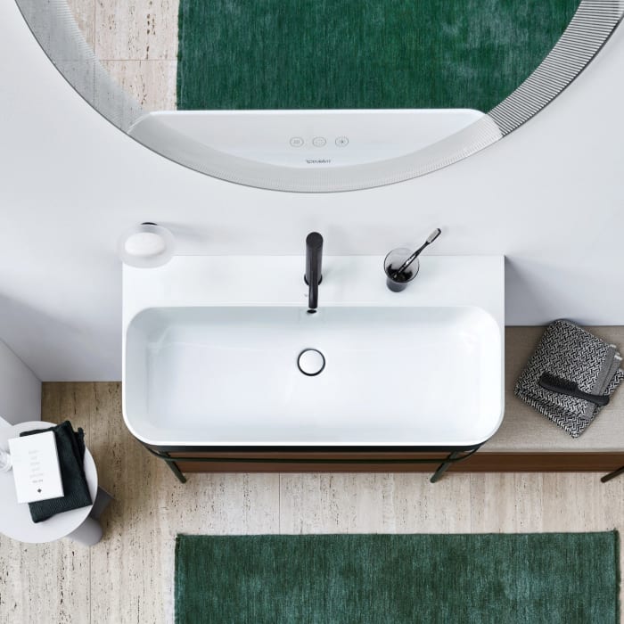 Duravit C.1 Einhebel-Waschtischmischer M mit Zugstangen-Ablaufgarnitur