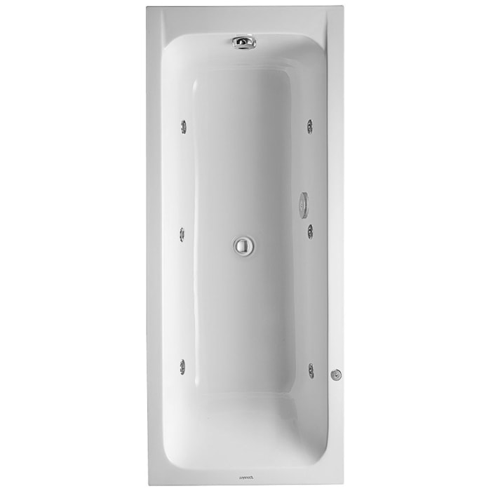 Duravit D-Code Rechteck Whirlwanne 170 x 70 cm mit Jet Project