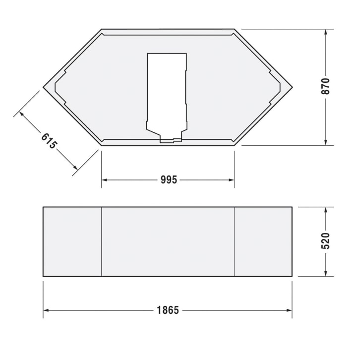Duravit D-Code Wannenträger