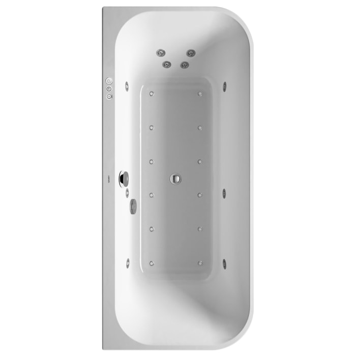 Duravit Happy D.2 Plus Whirlwanne 180 x 80 cm Vorwand, mit Combi-System P