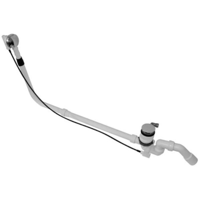 Duravit Ab- und Überlaufgarnitur Quadroval mit Bodenzulauf