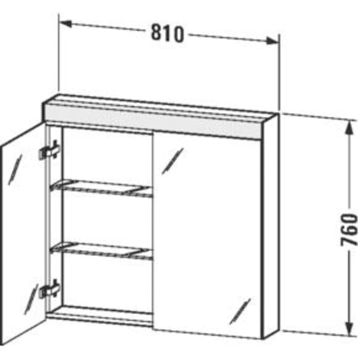Duravit Licht & Spiegel Spiegelschrank 