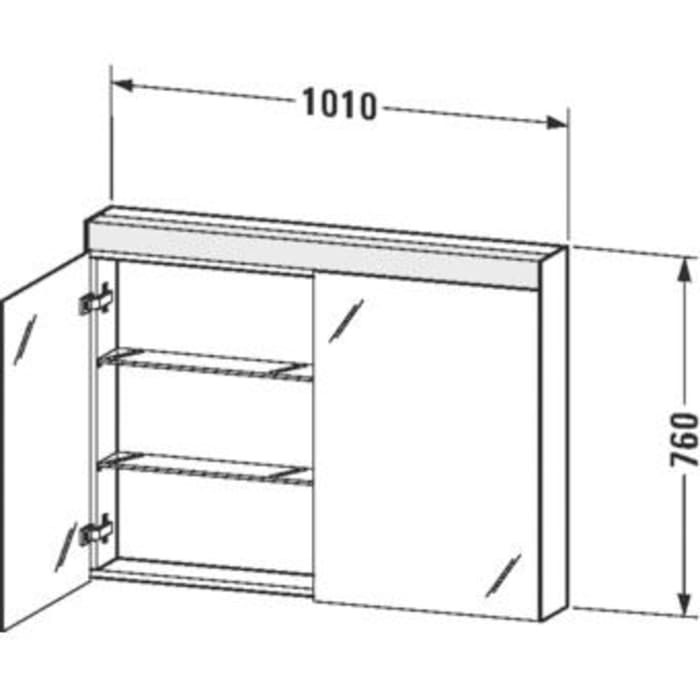 Duravit Licht & Spiegel Spiegelschrank 