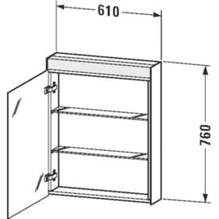 Duravit Licht & Spiegel Spiegelschrank 