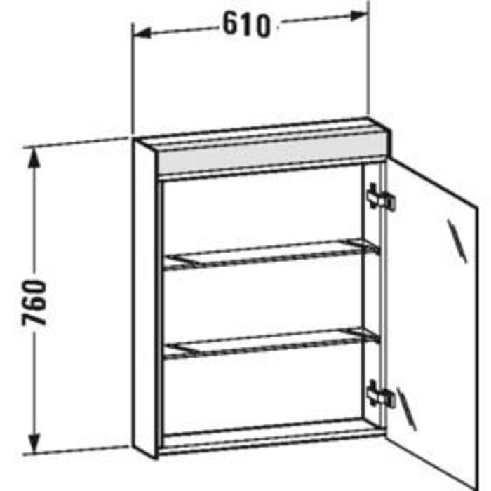 Duravit Licht & Spiegel Spiegelschrank 
