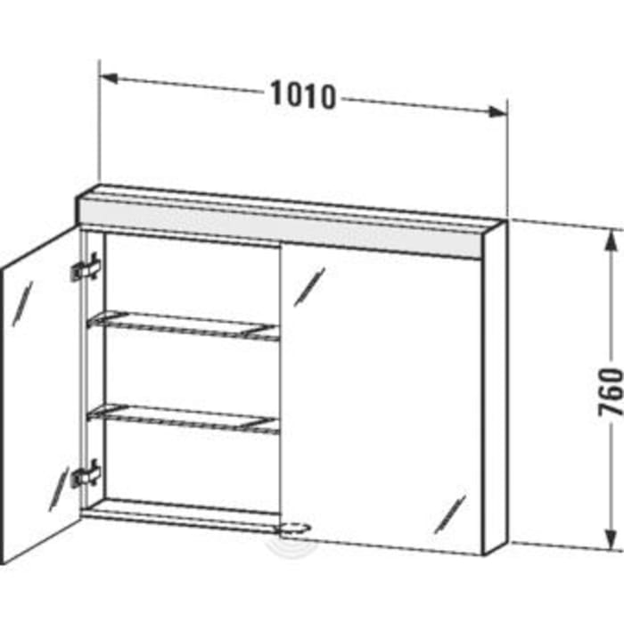 Duravit Licht & Spiegel Spiegelschrank 