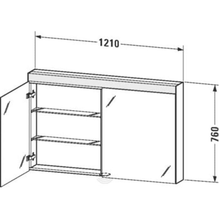 Duravit Licht & Spiegel Spiegelschrank 