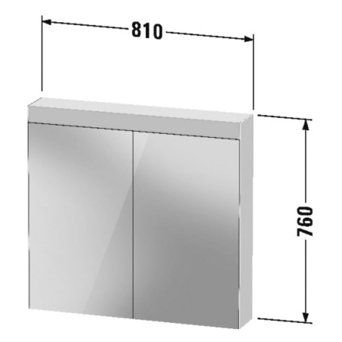Duravit Licht & Spiegel Spiegelschrank 