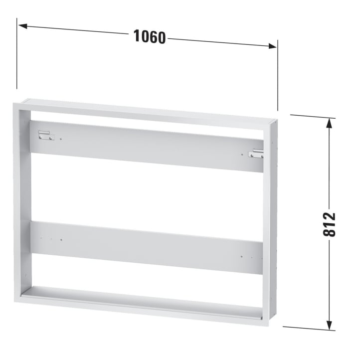 Duravit Licht & Spiegel Einbauset für LM Spiegelschränke 