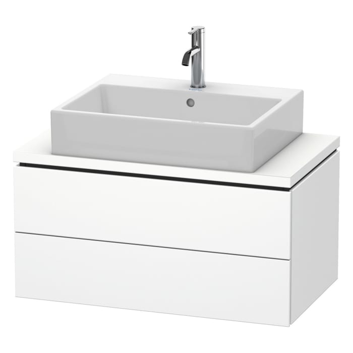 Duravit L-Cube Waschtischunterbau 82 x 40 cm mit 2 Schubkästen für Konsole Compact