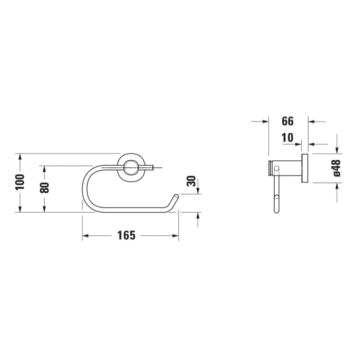 Duravit D-Code Papierrollenhalter
