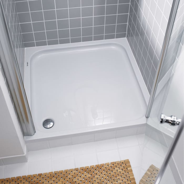 Duravit D-Code Rechteck Duschwanne 120 x 70 cm mit Antislip