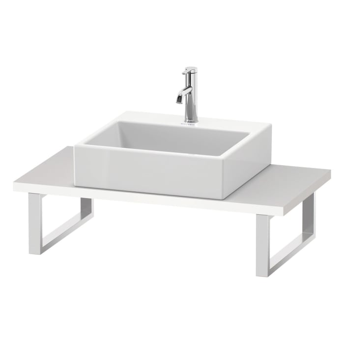 Duravit L-Cube Konsole Compact 160 x 48 x 3 cm mit 1 Ausschnitt