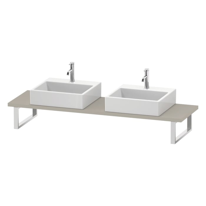 Duravit L-Cube Konsole 204 x 48 cm für Aufsatzbecken und Einbauwaschtische
