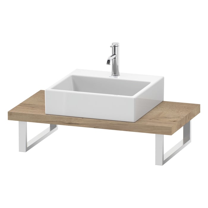 Duravit L-Cube Konsole 120 x 55 x 3 cm mit 1 Ausschnitt