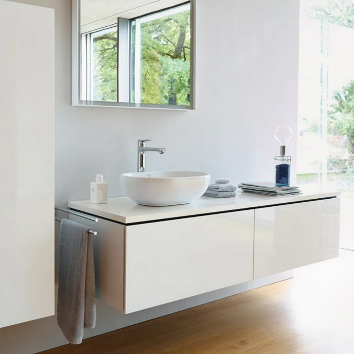 Duravit L-Cube Konsole 154 x 55 x 3 cm mit 1 Ausschnitt