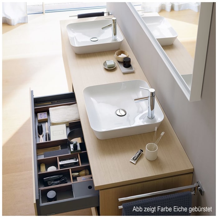 Duravit L-Cube Konsole 140 x 48 cm für Aufsatzbecken und Einbauwaschtische