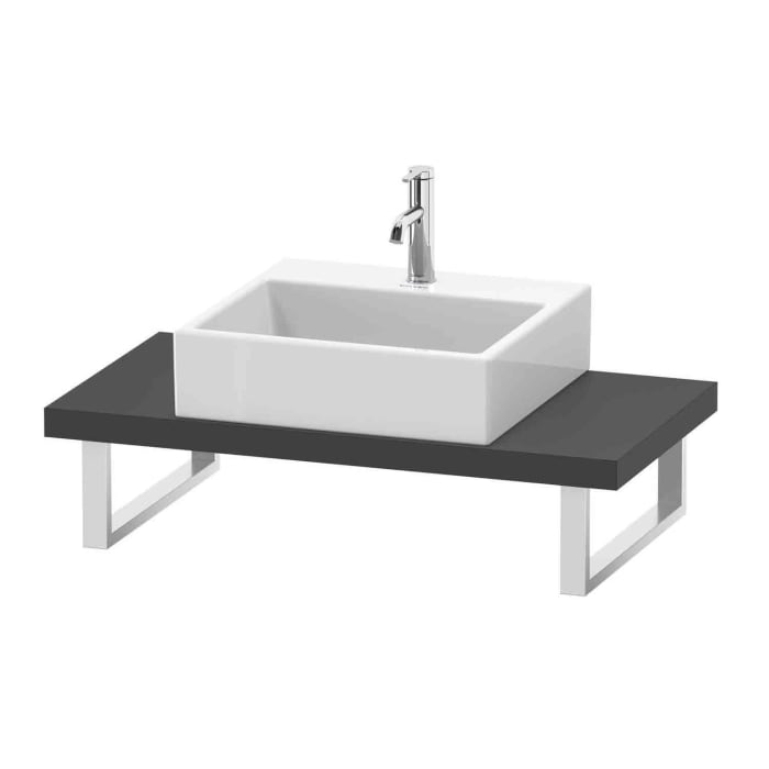 Duravit L-Cube Konsole Compact 62 x 48 x 3 cm mit 1 Ausschnitt