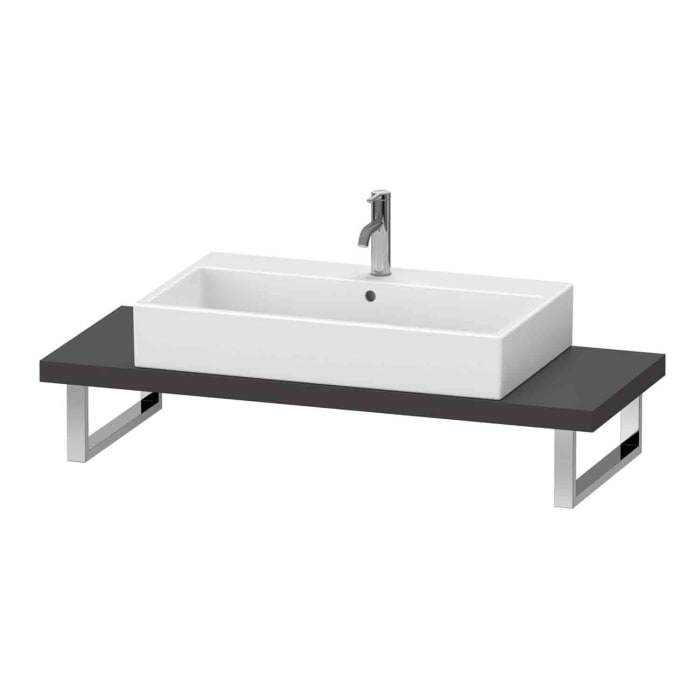 Duravit L-Cube Konsole Compact 62 x 48 x 3 cm mit 1 Ausschnitt