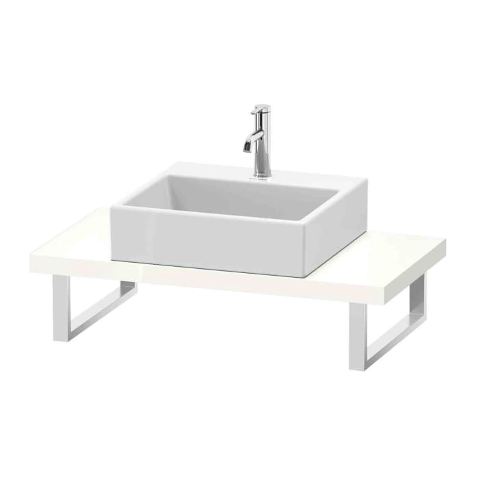 Duravit L-Cube Konsole 82 x 55 x 3 cm mit 1 Ausschnitt