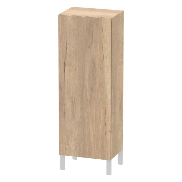 Duravit L-Cube Halbhochschrank 50 x 36,3 x 132 cm, Anschlag links