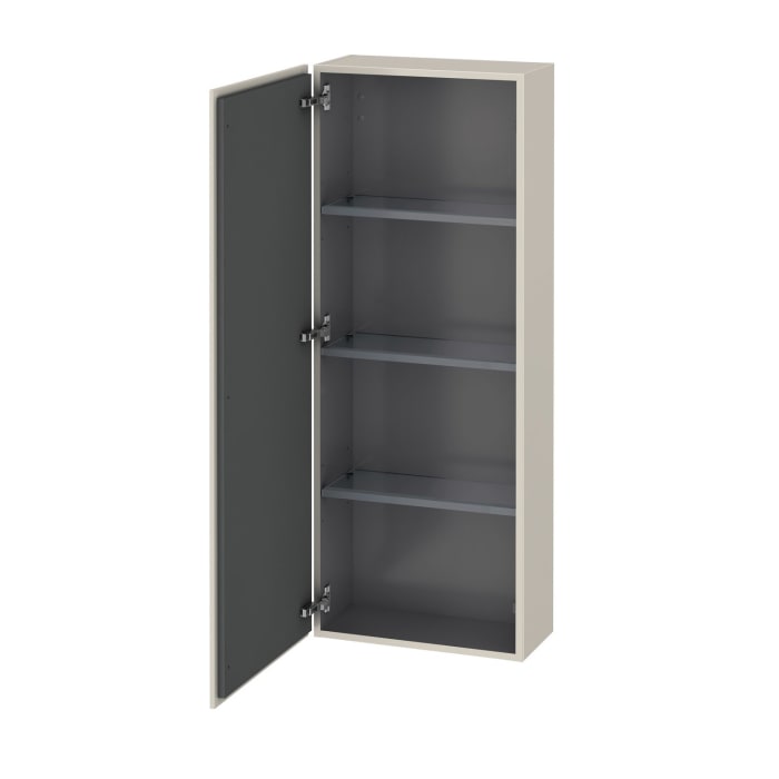 Duravit L-Cube Halbhochschrank 50 x 24,3 x 132 cm, Anschlag links