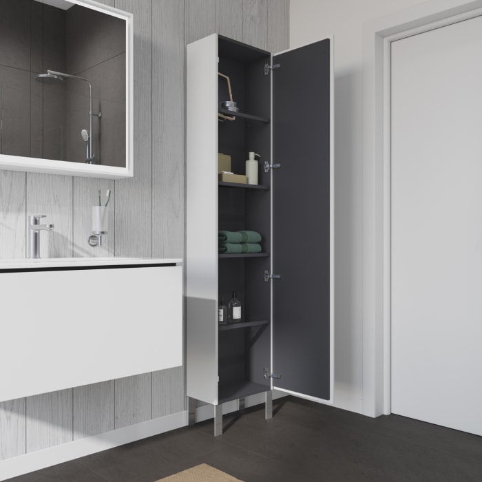 Duravit L-Cube Hochschrank 40 x 24,3 x 176 cm, Anschlag rechts