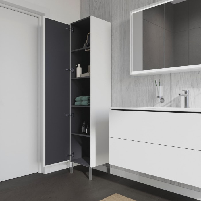 Duravit L-Cube Hochschrank 40 x 36,3 x 176 cm, Anschlag links