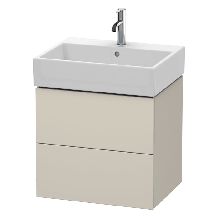 Duravit L-Cube Waschtischunterbau wandhängend mit 2 Auszügen 58,4 x 45,9 cm