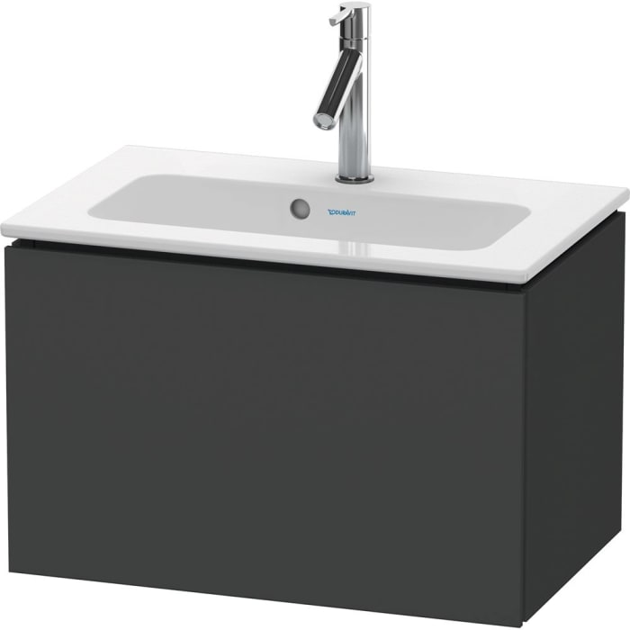 Duravit L-Cube Waschtischunterbau wandhängend Compact mit 1 Auszug, 62 x 39,1 cm