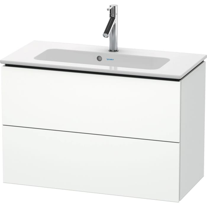 Duravit L-Cube Waschtischunterbau wandhängend Compact mit 2 Auszügen, 82 x 39,1 cm